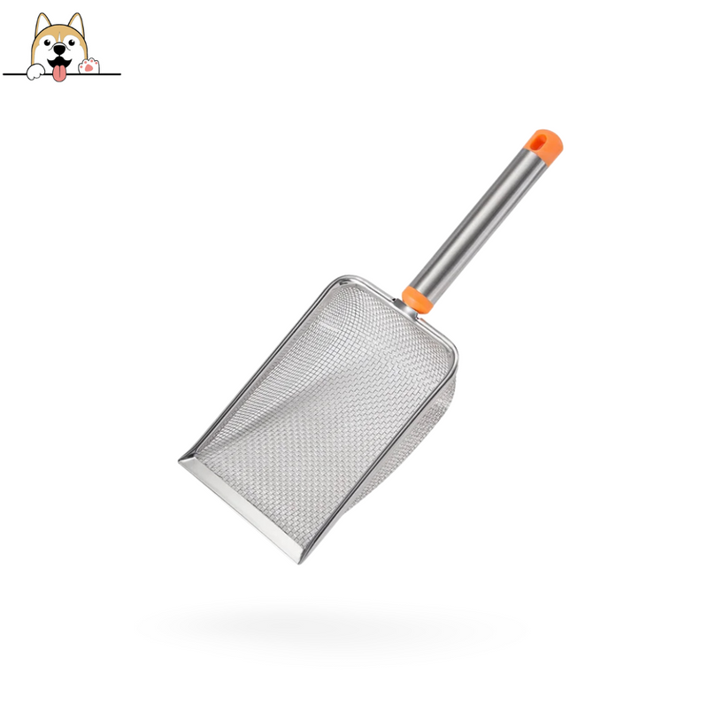 Litter Shovel Stainless Steel for Cat and Reptile Hygiene