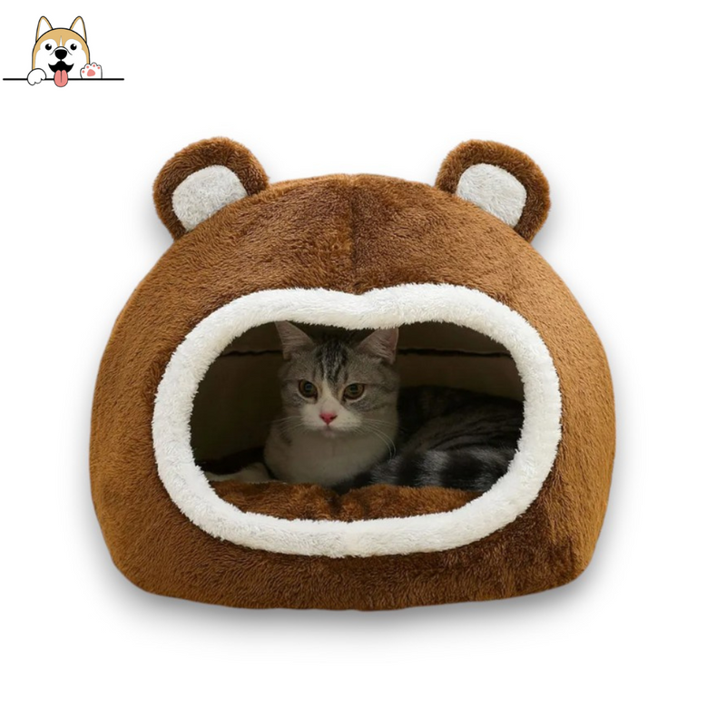 Cama caverna para Gato / Cabeça Urso