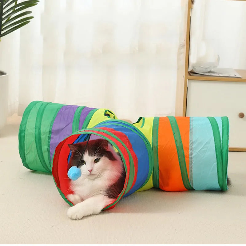 Brinquedo em forma de túnel para Gatos