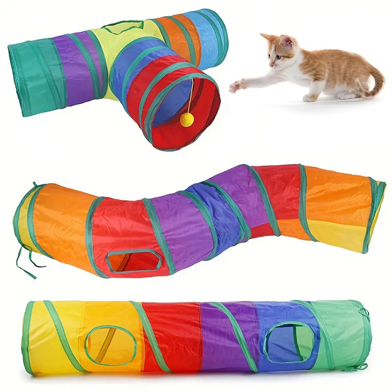 Brinquedo em forma de túnel para Gatos