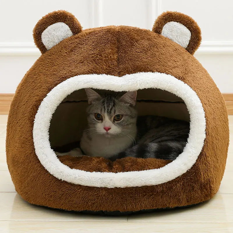 Cama caverna para Gato / Cabeça Urso